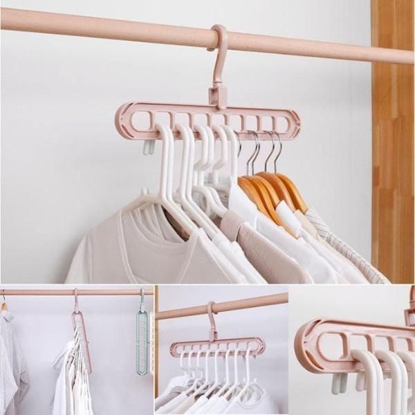 Percha de ropa plegable ajustable multifuncional FlexiHang paquete de 5