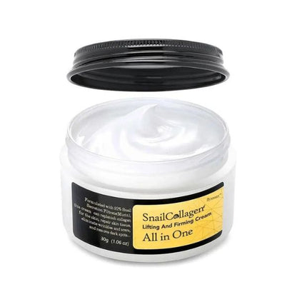 Crema facial de colágeno de caracol, esencia reparadora, hidratante, Alisador, crema iluminadora nutritiva.