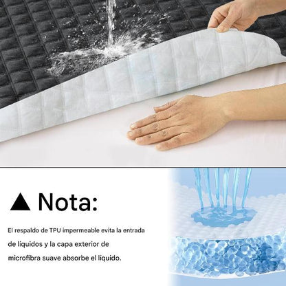 Protector de colchón impermeable SafeSleep - Funda acolchada ajustable